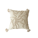 housses coussins géométriques boho chic beige motifs floraux adhésifs tassel opaques