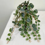 Plantes artificielles feuilles rondes vertes suspension jardin décoration mariage botaniqueextérieur accrochées 49cm