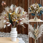 bouquet fleurs séchées naturelles décoration maison rustique bohème anniversaire mariage