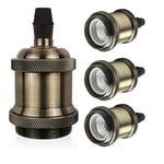 ampoule vis e27 bronze noir cuivre argenté texture brossée vintage opacité fixée vis câble