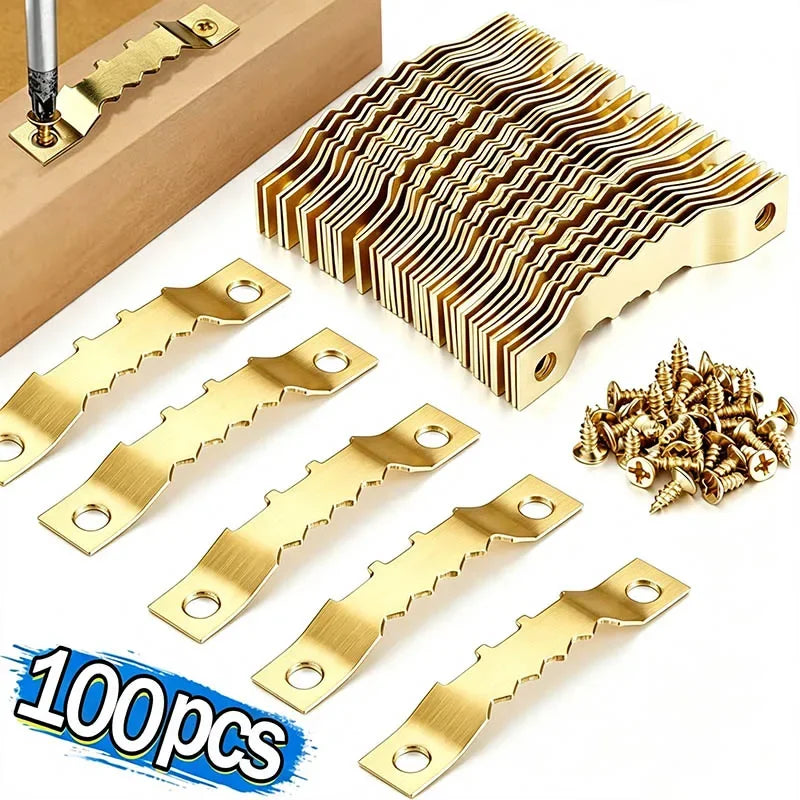 clips suspension or brillants modernes vis fixations cadres horloges utilisation multiple quincaillerie