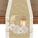 table table islamique motifs fleurs orientaux decor mariage fete Ramadan Aïd Moubarak