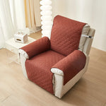 housse chaise inclinable marron beige quiltée élastique ajustable classique facile nettoyer Polyester