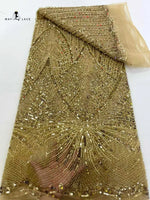 tulle français dentelle nigeriane soirée strass élégante mariage robe glamour opalescente