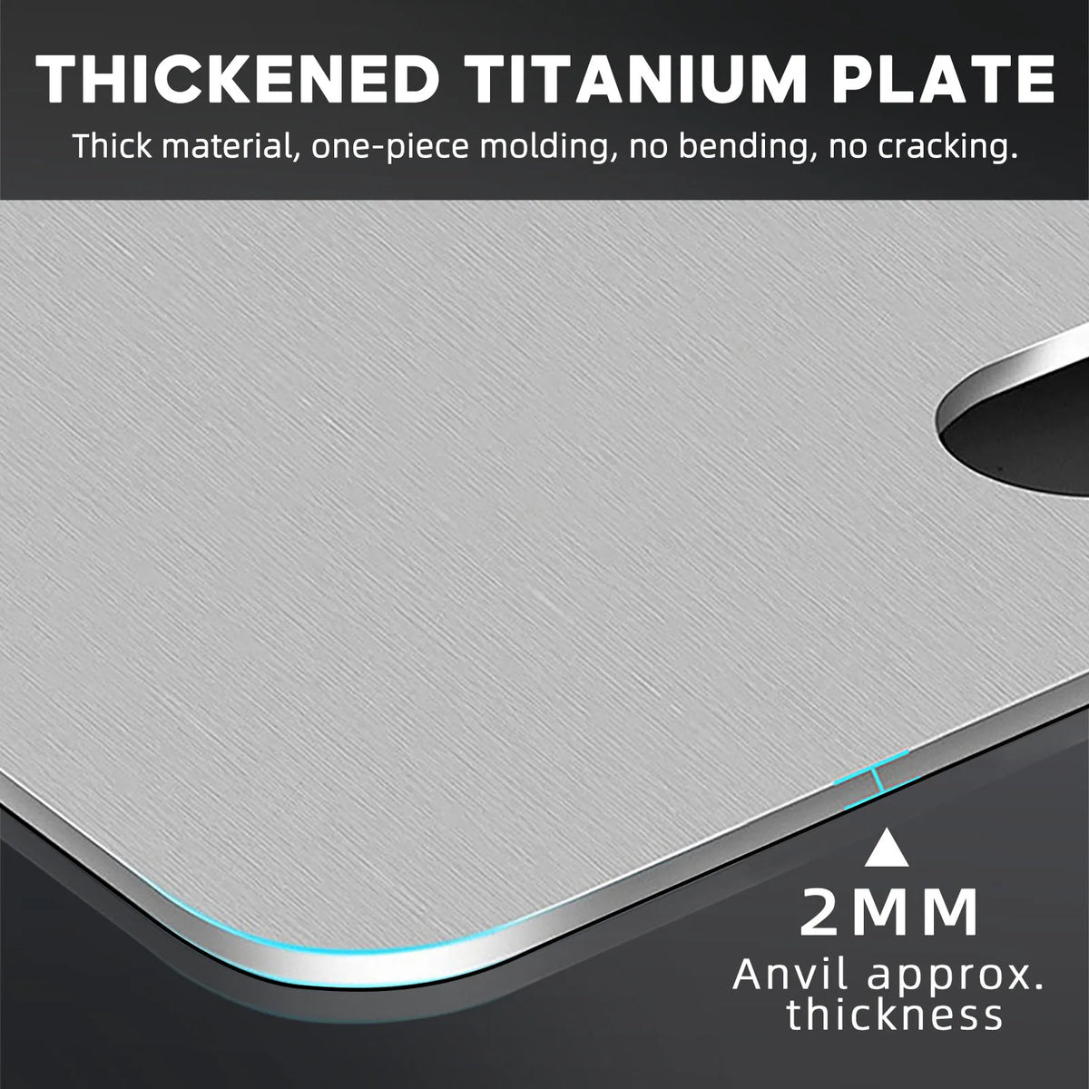 planches découper pure titanium lisse moderne antibactérien durable grande taille poignée intégrée