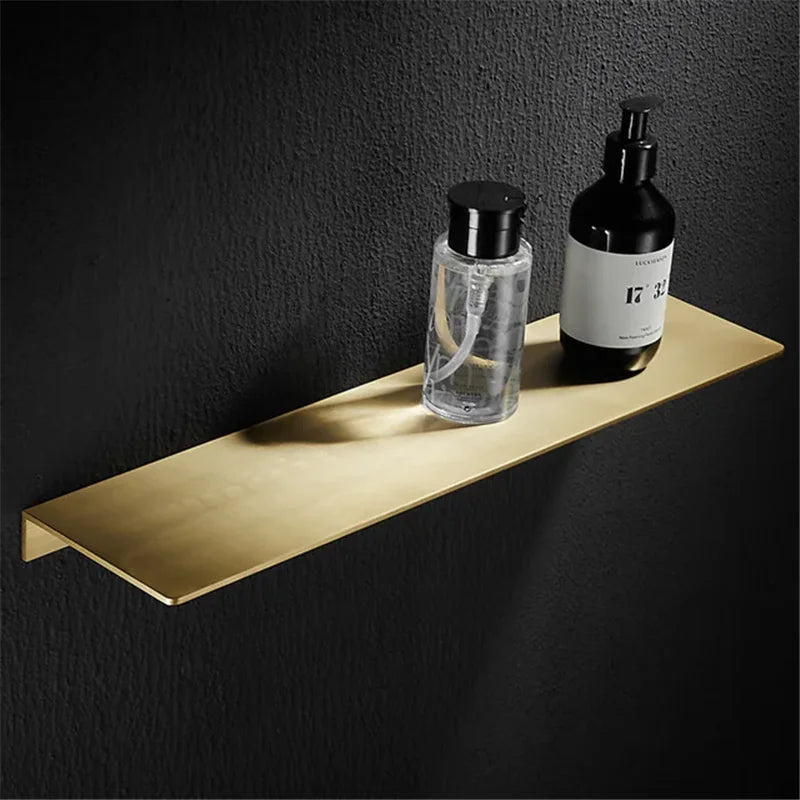 étagère murale moderne étagère salle bain laiton dorée 40cm 50cm.linspace()