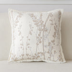 housse coussin carré motif floral doré 100% polyester 45x45cm décoration maison élégant