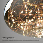 Suspension lumineuse moderne or noir filaments brillants élégante câble suspendu chambre salon