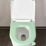 coussin toilette confortable vert bleu rose clips plastique souple pratique washable