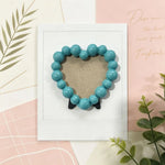 cadre photo moderne rondes orange noir bleu clair rose doré blanc clips noirs fond