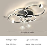 lampe suspendue moderne noire dorée blanche strass étoiles led chambre restaurant villa