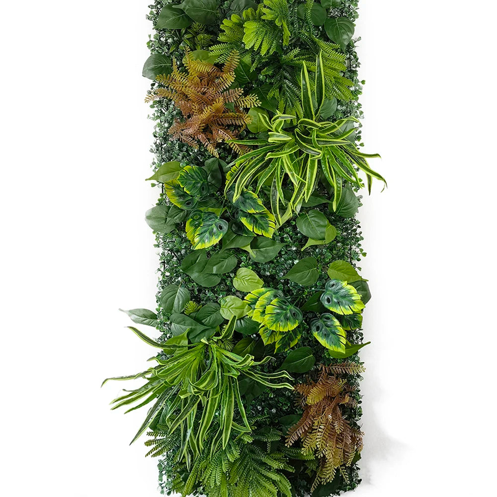 panneau murale plante artificielle feuillage décoratif jardin extérieur fleurs synthétiques vert moderne maison