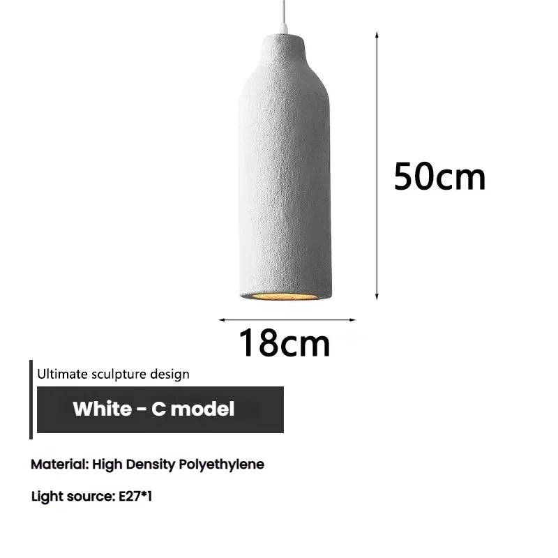 suspension lumineuse moderne beige clair texture granuleuse lampe suspendue salon salle manger