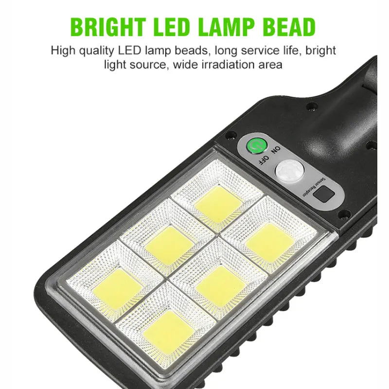lampe solaire extérieure détecteur mouvement noir jaune blanc moderne épuré fixations incluséesversible auto