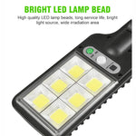 lampe solaire extérieure détecteur mouvement noir jaune blanc moderne épuré fixations incluséesversible auto