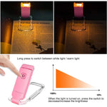 lampe lecture portable rechargeable usb bleu noir blanc rose transparent moderne clips