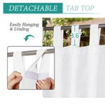 rideaux extérieurs tissu lin blanc semi transparent décontracté patio hospitalité