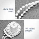 rideau blancs modernes stores enroulables solides clips métalliques tige fixation 3m