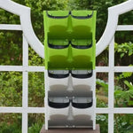 pots fleurs muraux modernes minimaliste vert orange blanc plante artificielle fixations murales