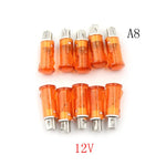 interrupteurs couleur orange vert rouge transparent modernes fixations lumière signalisation