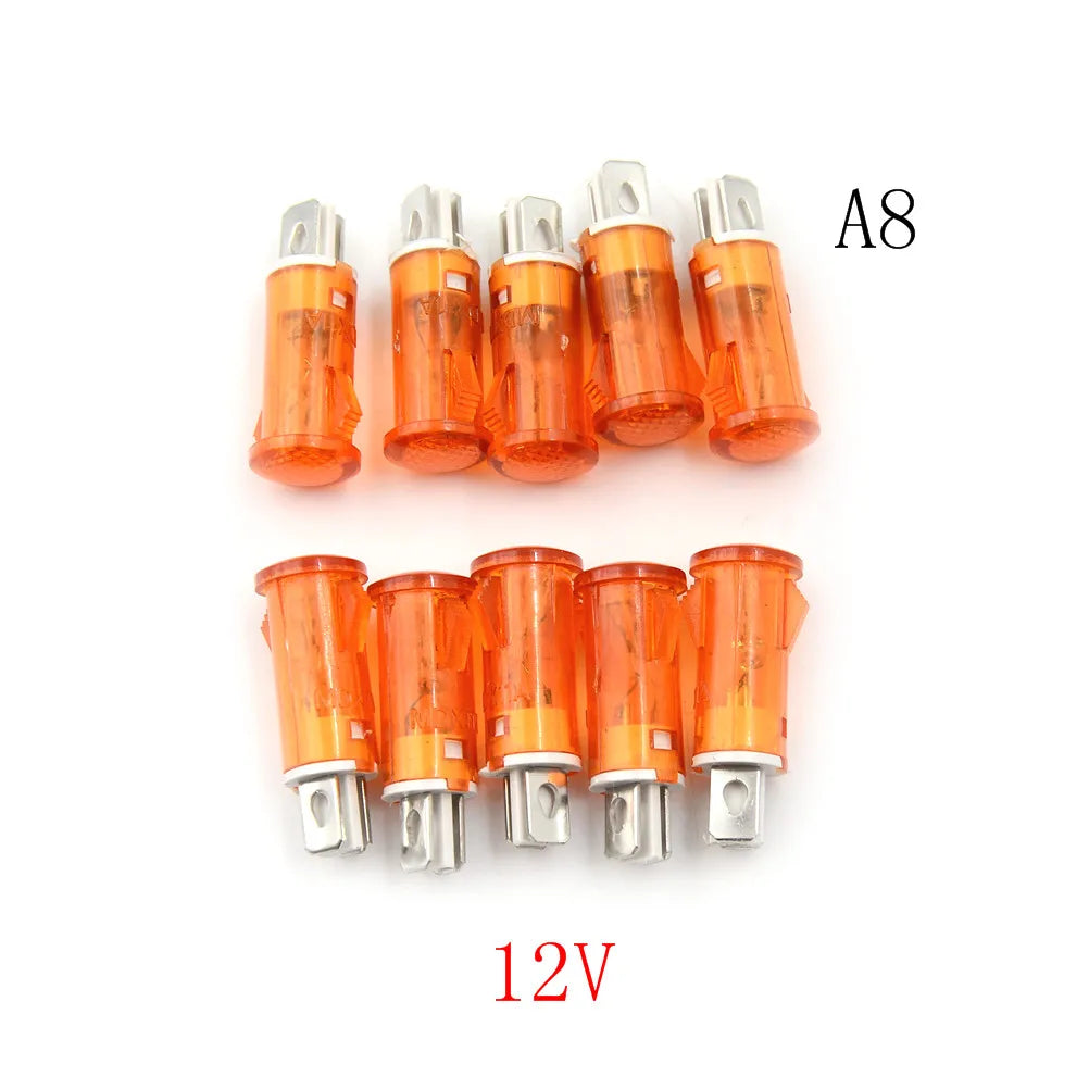 interrupteurs couleur orange vert rouge transparent modernes fixations lumière signalisation