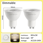 lot spots led gu10 blanc chaud froid éclairage encastré intérieur moderne