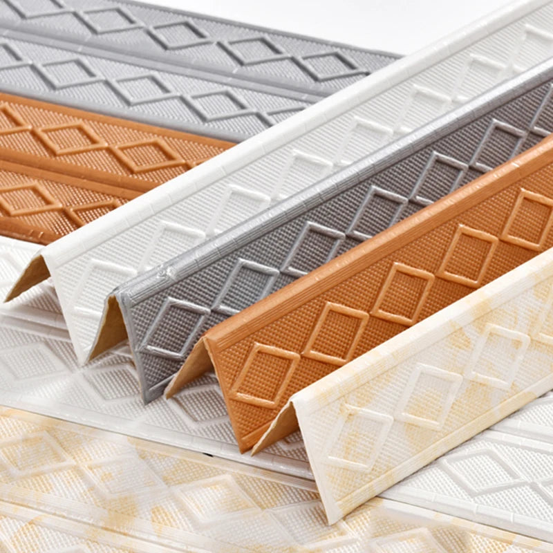 ruban auto adhésif diamant 3d moderne blanc marron gris clair beige