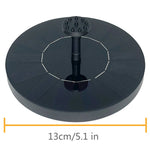 fontaine solaire moderne panneau noir texture solaire adhésif pompe eau amovible batterie diffuseurs bague
