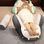 oreiller lecture forme gris blanc moderne amovible lavable massage mousse pe polyester coton pointillé