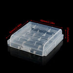 boîte rangement piles aa aaa transparente pratique clips couvercle protection utilitaire