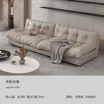 canapé blanc simili cuir moderne coussins 180 240 300 cm