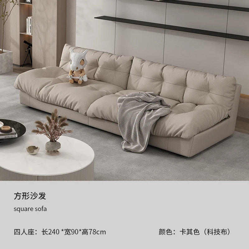 canapé blanc simili cuir moderne coussins 180 240 300 cm