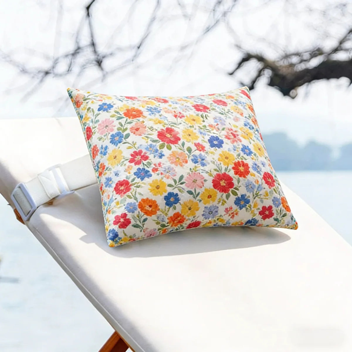 coussin moderne polypropylene rectangle blanc rayures utilisation décoration voiture 28x40cm imprimé nordique