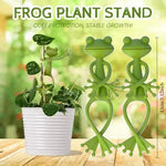 supports plantes forme grenouille vert clair décoration jardin flexible enroulement tige ludiqueextérieurintérieur