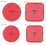 grilles cuisson silicone points blancs moderne rouge noir antiadhésive grande petite taille