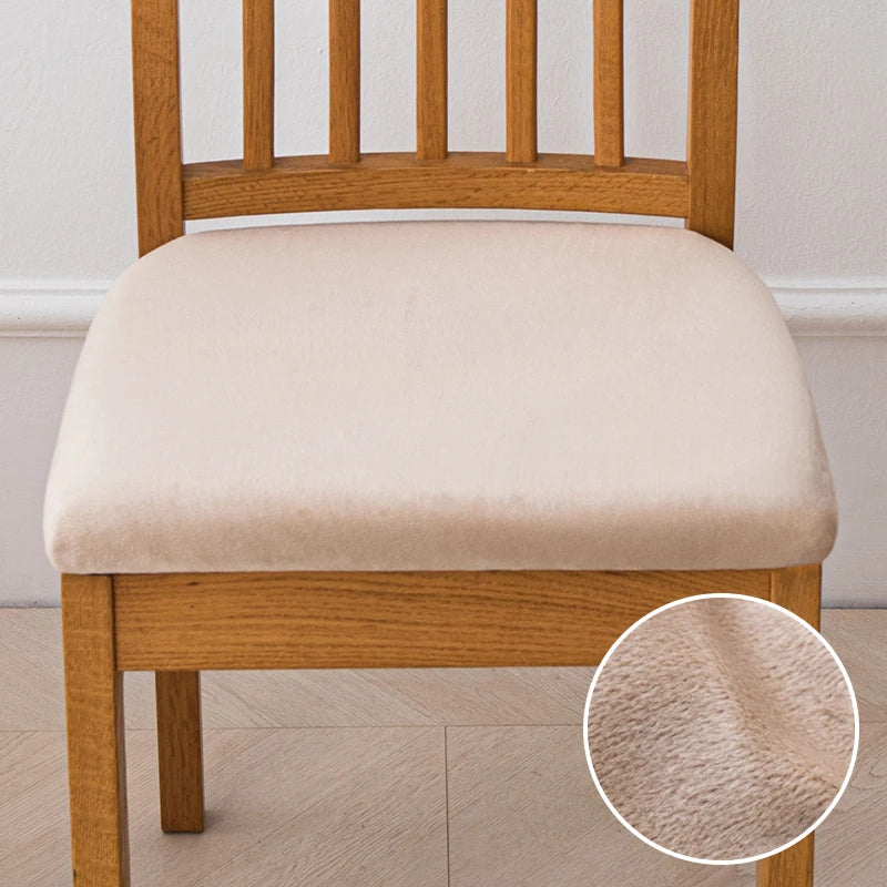 housse chaise extensible velours uni fauteuil cuisine salon moderne lavable