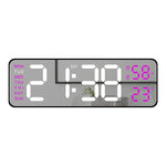 horloge numérique murale moderne écran led noir vert bleu blanc
