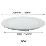 plafonnier led rond encastré moderne blanc aluminium dimmable transformateur intérieur maison