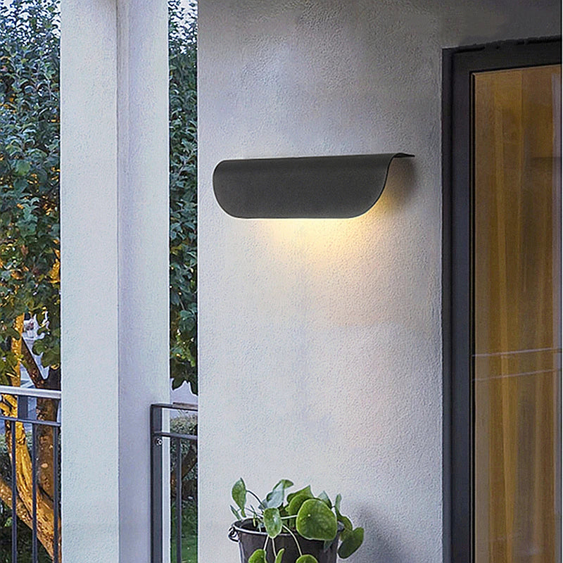 éclairage mural led moderne étanche noir blanc ip65 adhésif extérieur intérieur