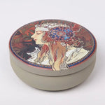 boîtes rondes métal fleurs vintage blanc beige macarons biscuits cadeaux préservation fraîcheur