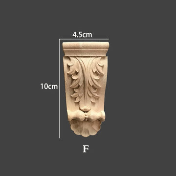 ornement floral sculpté bois naturel classique décoration murale baroque