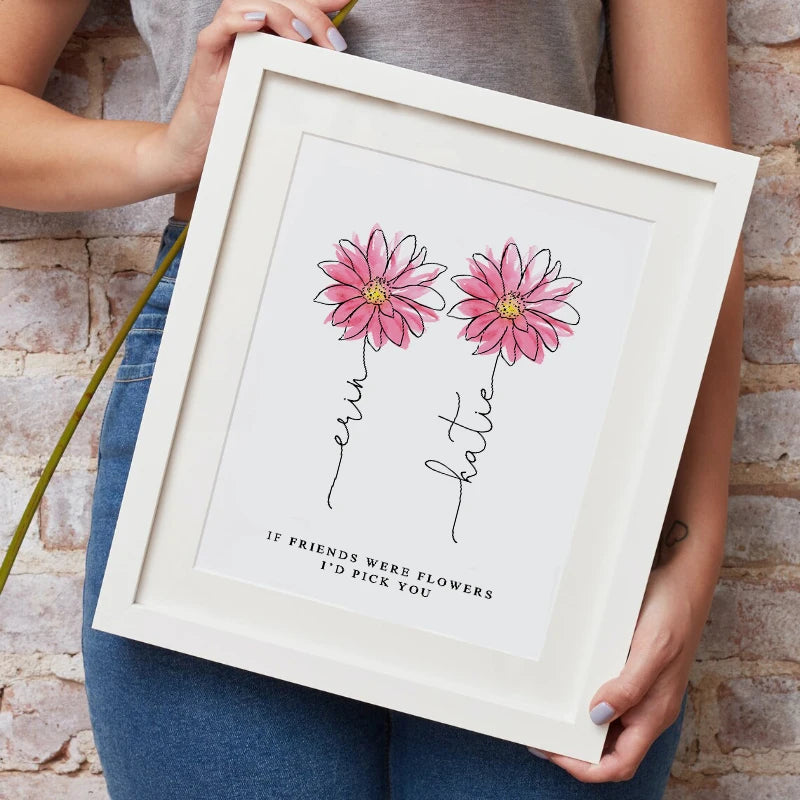 Toile murale bleue avec design de lettres pour déco contemporaine