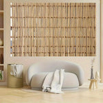 rideau bambou naturel rayures horizontales moderne clips fixation large choix dimensions