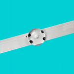 ruban led blanc bleu adhésif rayures horizontales points noirs moderne connecteur