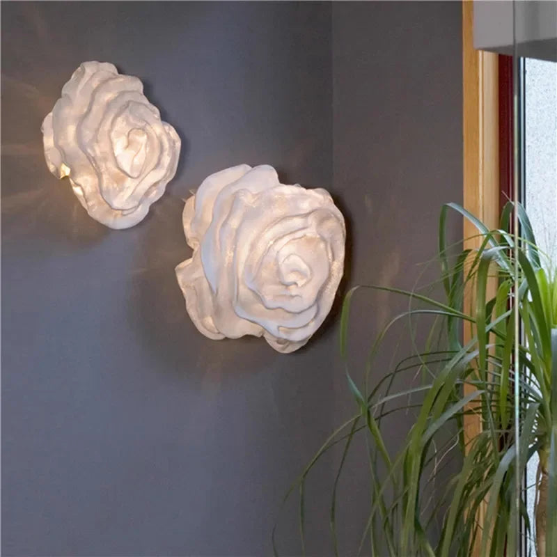 lampe suspendue moderne blanche rose brillante salon chambre