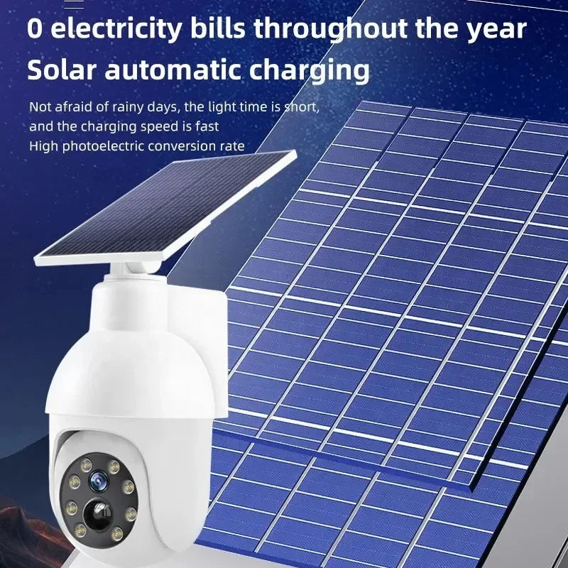 caméra solaire led blanc moderne fixation panneau solaire lampe interrupteur arrière dispositivo induction