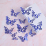 papillons décoratifs multicolores ornements floraux adhésifs diy gâteaux cupcakes boîtes cadeaux chambre coucher