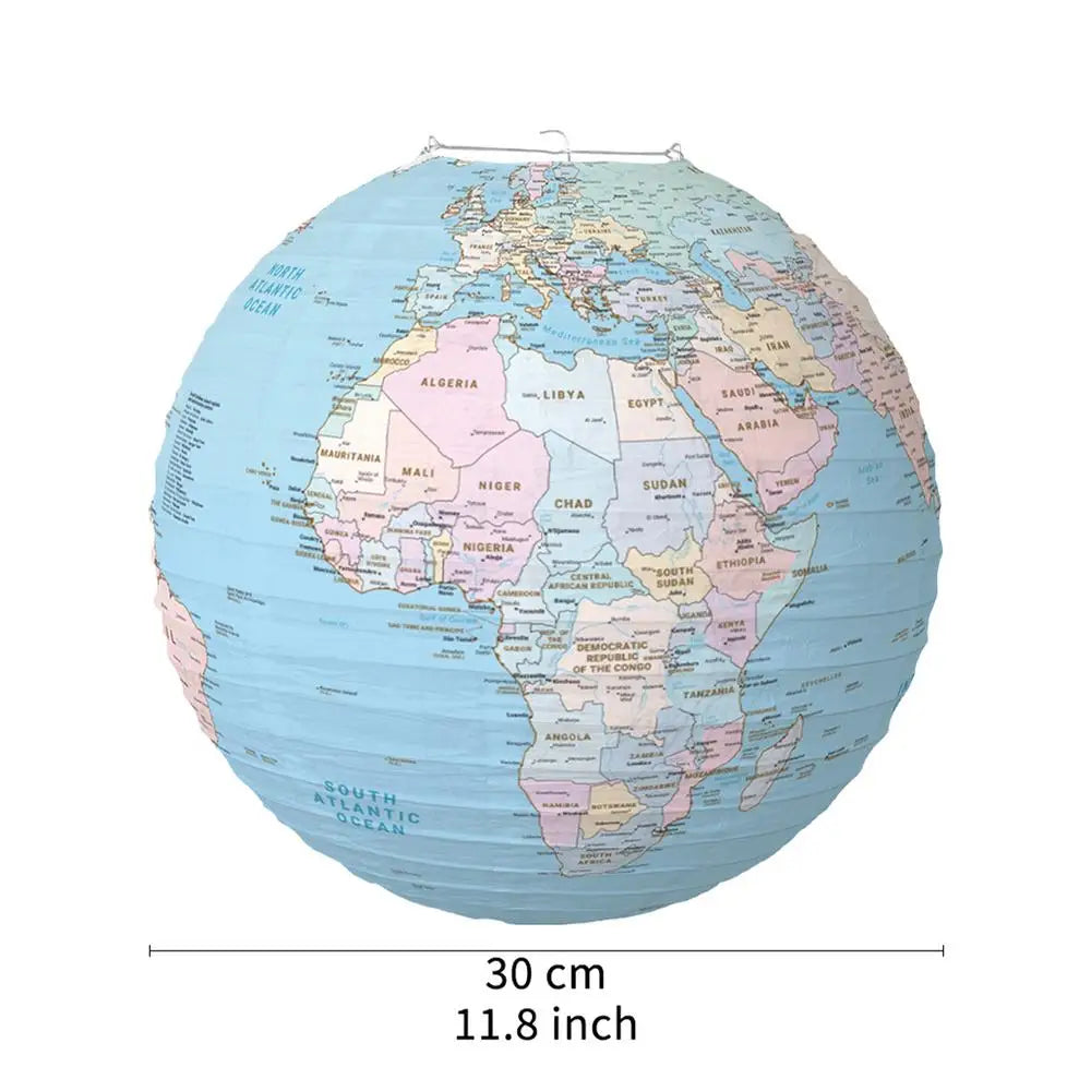 décoration intérieure globe terrestre cartographie détaillée bleu clair rose occasion révélation sexe ornement portable