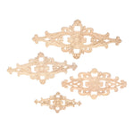 décoration murale appliques bois ornements floraux baroque renaissance naturel