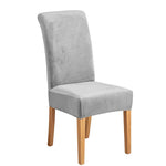Housse chaise velours jaune doré élastique moderne protection meuble Jaune Doré